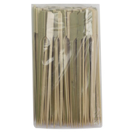 Naturgrüner Fingerfood-spieße aus Bambus "Golf" 18cm (10.000 Stück)