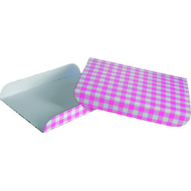 Pappschale pink für Waffeln 15x13x2cm (100 Stück)