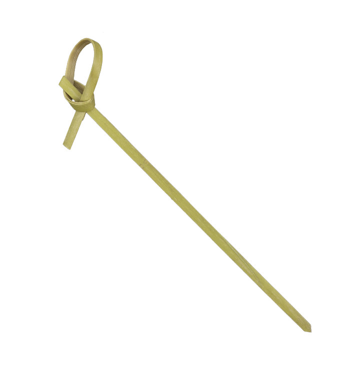 Bambússpieße Schleife 10cm (100 Stück) Bambússpieße Schleife 10cm (100 Stück)