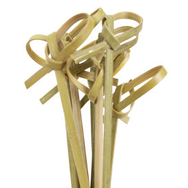 Bambússpieße Schleife 10cm (100 Stück)