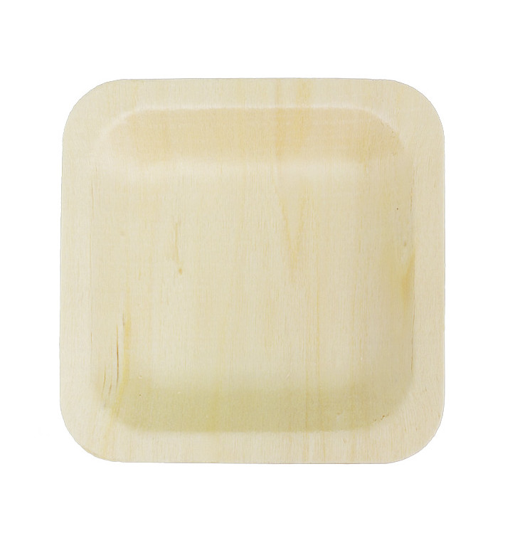 Teller aus Holz 11,5x11,5cm (25 Stück) Teller aus Holz 11,5x11,5cm (25 Stück)