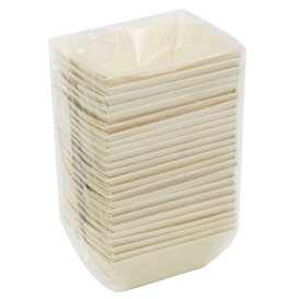 Fingerfood-Schalen aus Holz 140ml 11x7cm (432 Stück)