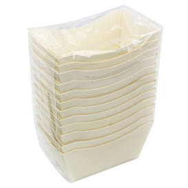Fingerfood-Schalen aus Holz 320ml 13,5x8cm (12 Stück)