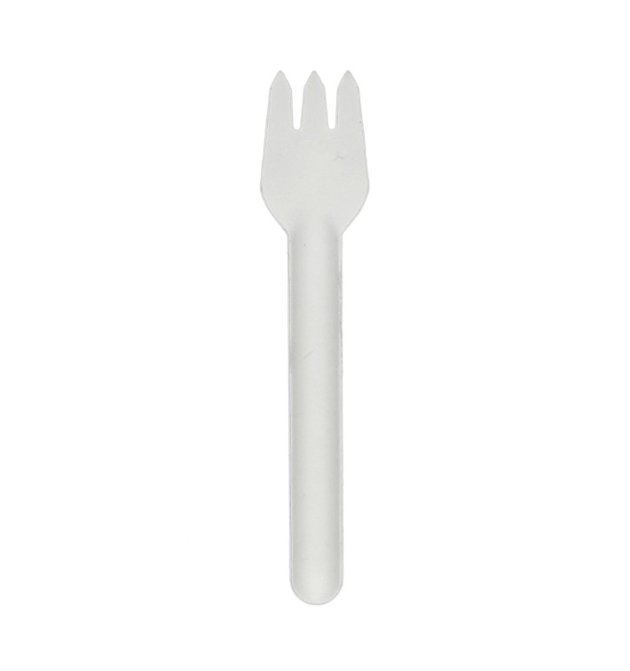 Gabel aus Zuckerrohr Weiß 16cm (50 Stück) Gabel aus Zuckerrohr Weiß 16cm (50 Stück)