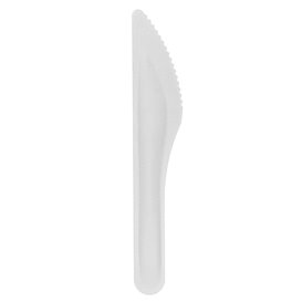 Messer aus Zuckerrohr Weiß 16cm (1.000 Stück)