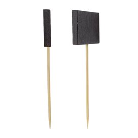 Bambusspieße mit Schiefertäfelchen 90mm (1.000 Stück)