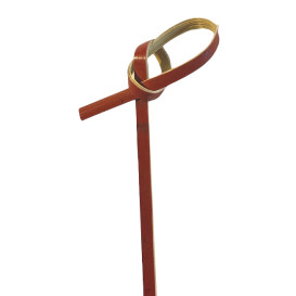Bambusspieße Schleife Rot 10cm (2.500 Stück)
