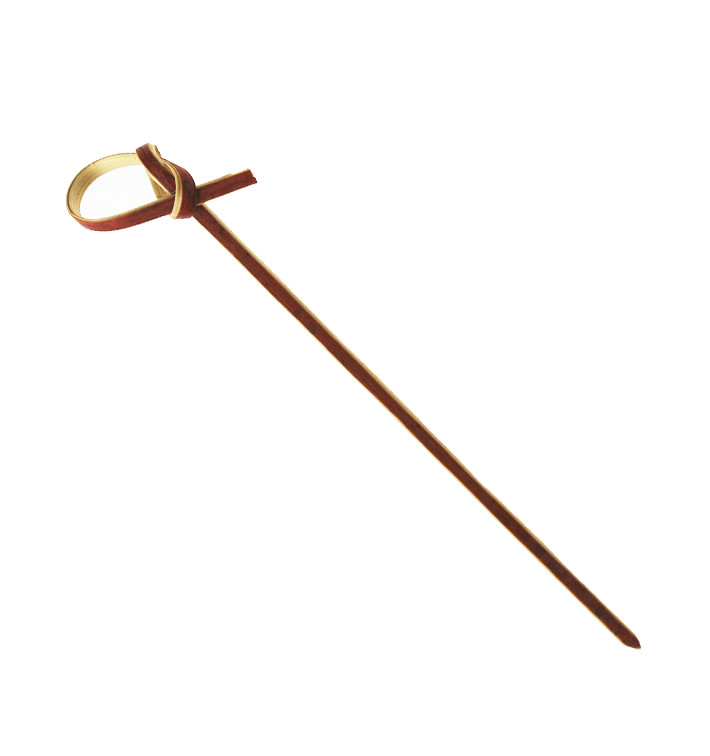 Bambusspieße Schleife Rot 10cm (2.500 Stück) Bambusspieße Schleife Rot 10cm (2.500 Stück)