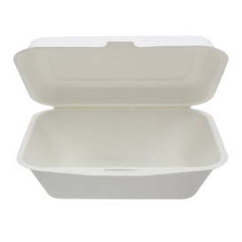 Menübox Zuckerrohr Weiß 18x12,5x7cm (600 Stück)