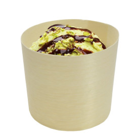 Dessertbecher aus Holz 0,5oz/14ml 4,4x4,5cm (100 Stück)