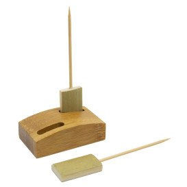 Ständer aus Bambus für Spieße 6x3,5cm (1 Stück)