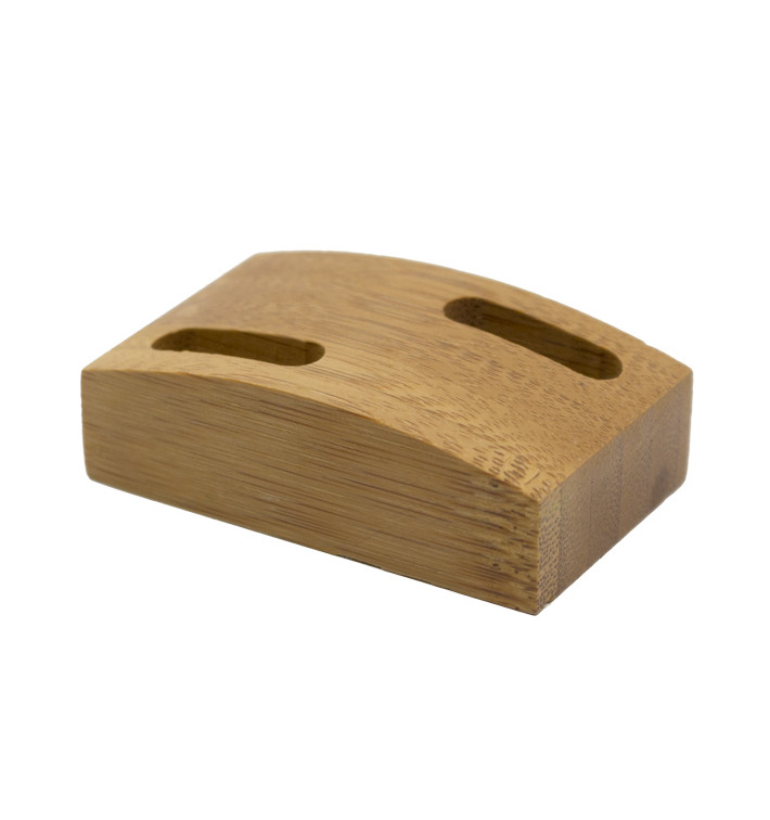 Spießhalter aus Bambus für Spieße 6x3,5cm (10 Stück) Spießhalter aus Bambus für Spieße 6x3,5cm (10 Stück)