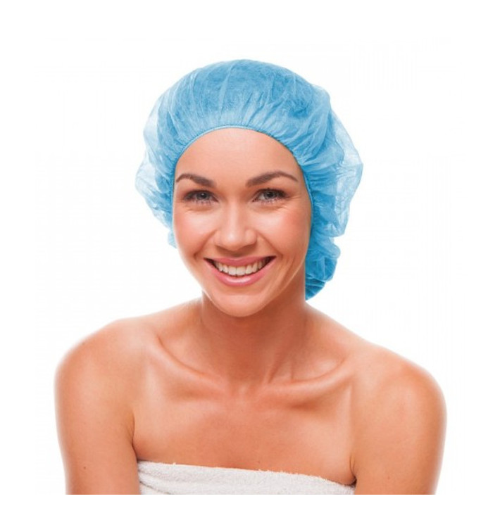 Baretthaube aus Polypropylen Blau Ø55cm (100 Stück) Baretthaube aus Polypropylen Blau Ø55cm (100 Stück)