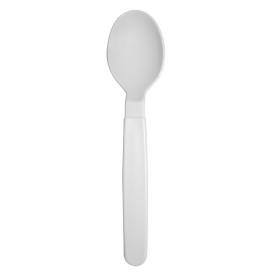 Langlebige Mehrweglöffel aus PP Weiß 18,5cm (6 Stück)