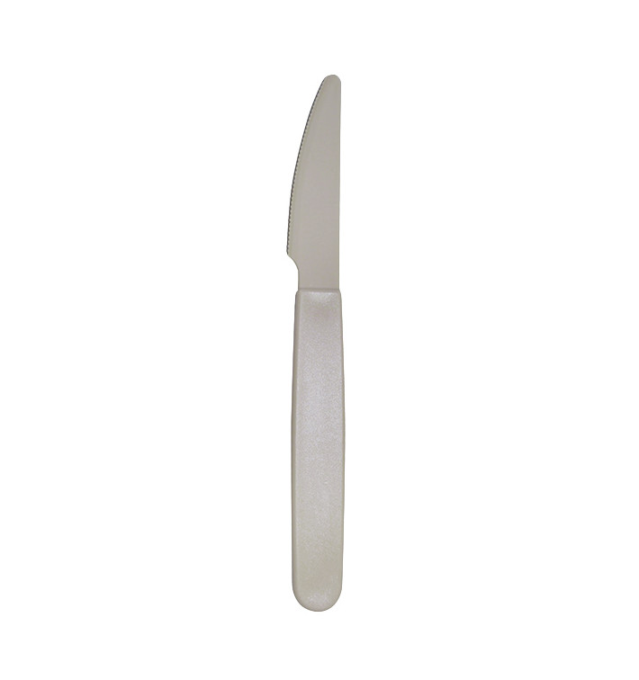 Langlebige Mehrwegmesser aus PP Grau 18,5cm (180 Stück) Langlebige Mehrwegmesser aus PP Grau 18,5cm (180 Stück)