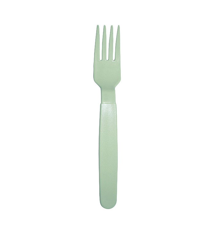 Langlebige Mehrweggabel aus PP Grün 18,5cm (6 Stück) Langlebige Mehrweggabel aus PP Grün 18,5cm (6 Stück)