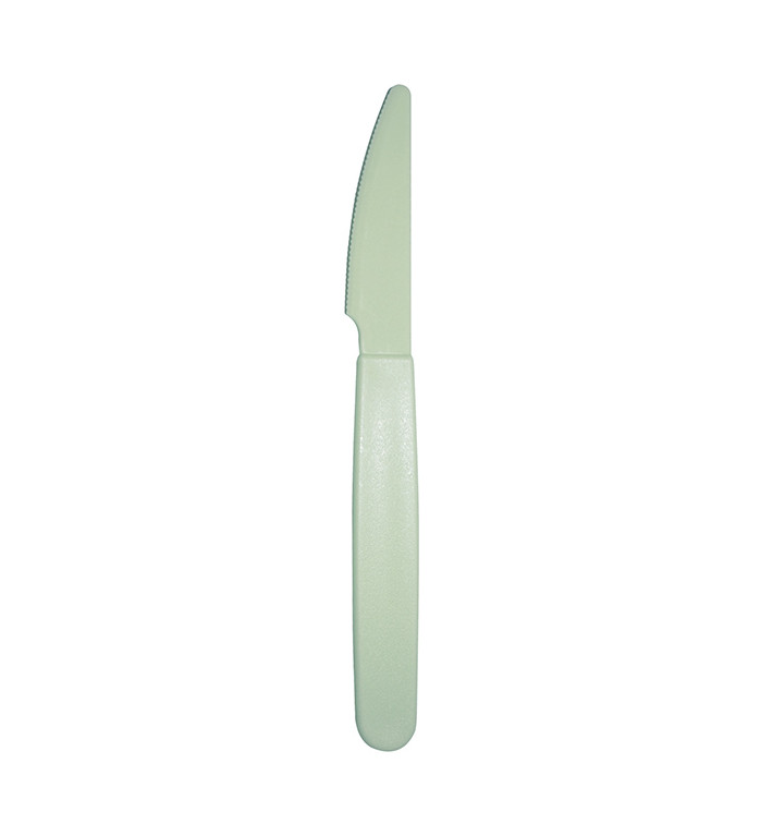 Langlebige Mehrwegmesser aus PP Grün 18,5cm (180 Stück) Langlebige Mehrwegmesser aus PP Grün 18,5cm (180 Stück)