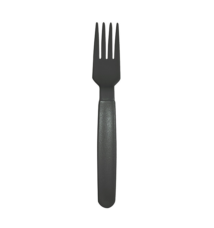 Langlebige Mehrweggabel aus PP Anthrazit 18,5cm (180 Stück) Langlebige Mehrweggabel aus PP Anthrazit 18,5cm (180 Stück)