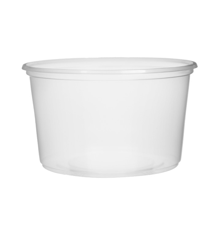 Verpackungsbecher aus Plastik 300ml Ø10,5cm (100 Stück) Verpackungsbecher aus Plastik 300ml Ø10,5cm (100 Stück)