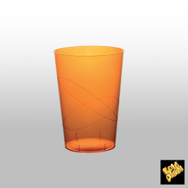 Becher aus Hartplastik Moon Orange Transp. PS 230ml (50 Stück)