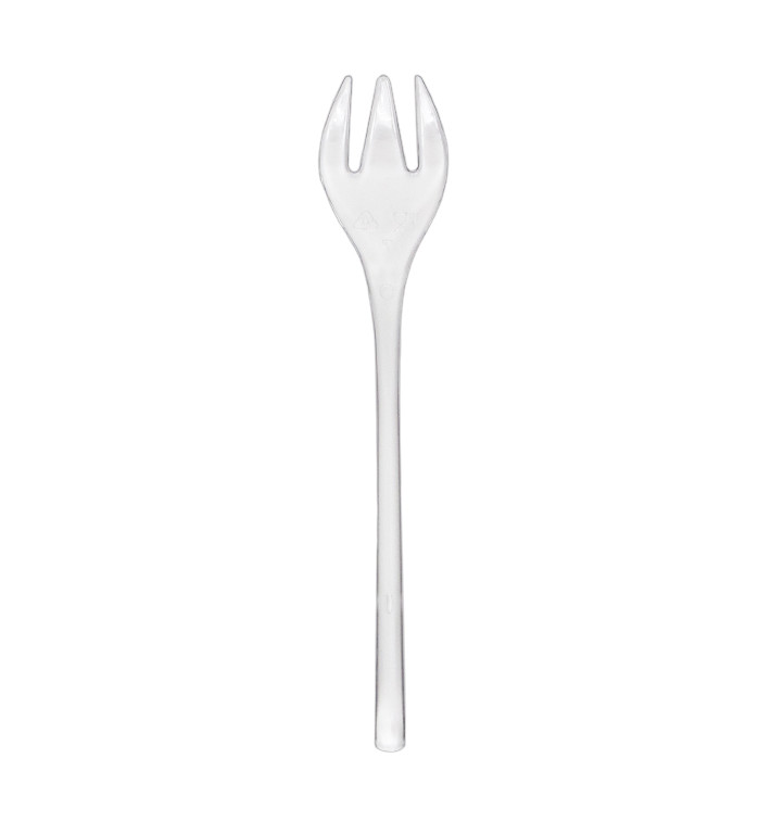 Häppchen-Gabel aus PS Klar 10cm (4.000 Stück) Häppchen-Gabel aus PS Klar 10cm (4.000 Stück)