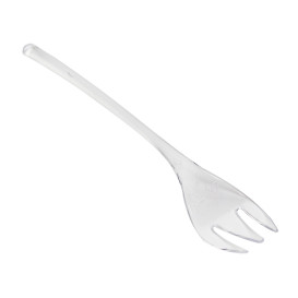 Häppchen-Gabel aus PS Klar 10cm (4.000 Stück)