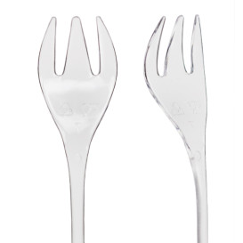 Häppchen-Gabel aus PS Klar 10cm (4.000 Stück)