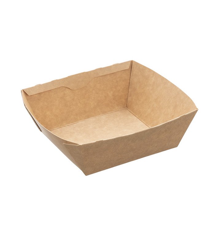 Rechteckige Salatschüssel aus Kraftpapier 375ml 15x12x5cm (400 Stück) Rechteckige Salatschüssel aus Kraftpapier 375ml 15x12x5cm (400 Stück)