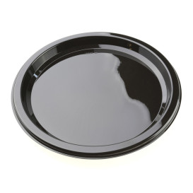 Plastikteller rund schwarz 23cm (25 Stück)