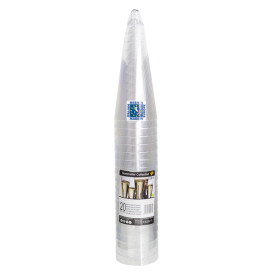 Mehrweg Sektglas aus PS Fuß Weiß 160ml 2-teilig (20 Stück)