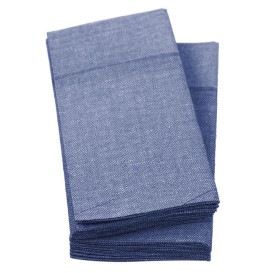 Bestecktaschen Vaquero Blau 40x40cm (30 Stück)
