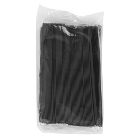 Plastikmesser "Luxury" schwarz 175mm (100 Stück)