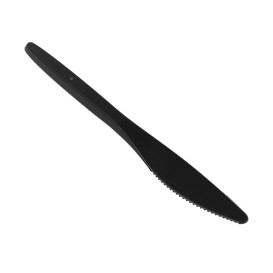Plastikmesser "Luxury" schwarz 175mm (2.000 Stück)