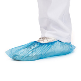 Überschuhe Polyetylen 20My Blau (100 Stück)