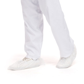 Überschuhe Polyetylen 20My weiß (100 Stück)