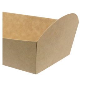 Baguette-Schale aus Papier Kraft 500ml 24,8x6cm (500 Uds)