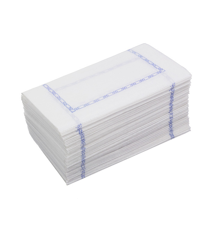 Papierservietten mit Zickzackfalz Weiß Muster 14x14cm (250 Stück) Papierservietten mit Zickzackfalz Weiß Muster 14x14cm (250 Stück)