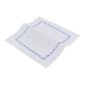 Papierservietten mit Zickzackfalz Weiß Muster 14x14cm (250 Stück) 