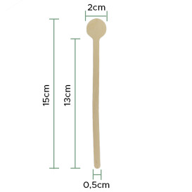 Rührstäbchen Holz für Whisky 150mm (1.000 Stück)