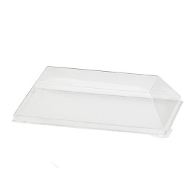 Plastikdeckel PET Transparent 13x6,5cm (100 Stück)