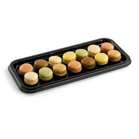 Plastik Schale rechteckig Schwarz 35x16cm (5 Einh.)