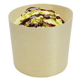 Dessertbecher aus Holz 1Oz/30ml 6x6cm (1.200 Stück) Dessertbecher aus Holz 1Oz/30ml 6x6cm (1.200 Stück)