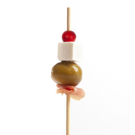Bambusspieße "Big Ball" Rot 12,5cm (1.200 Stück)