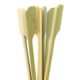 Natürliche Fingerfood-Spieße aus Bambus "Golf" 9cm (2.500 Stück)