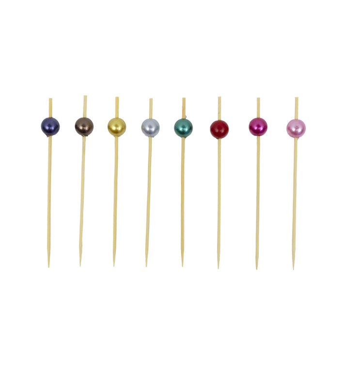 Bambus-Spieße sortiert “Pearl” 9cm (1.200 Stück) Bambus-Spieße sortiert “Pearl” 9cm (1.200 Stück)