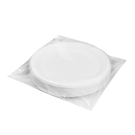 Teller Zuckerrohr Weiß Ø22 cm (50 Stück)