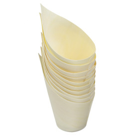 Lebensmittel Kegel aus Holz 8cm (50 Stück)