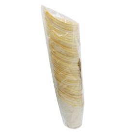Lebensmittel Kegel aus Holz 11cm (50 Stück)