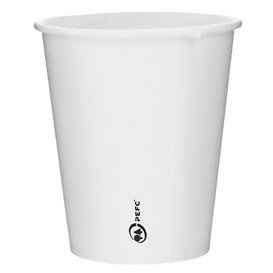 Kaffeebecher to go Karton weiß 6Oz/180ml Ø7,0cm (100 Stück)