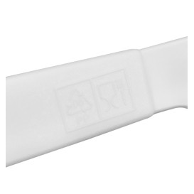 Mehrweg Durable Messer aus PP Mineral Weiß 18,5cm (6 Stück)